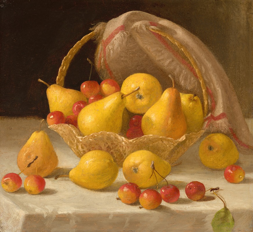 John F. Francis - Basket of Pears and Crabapples