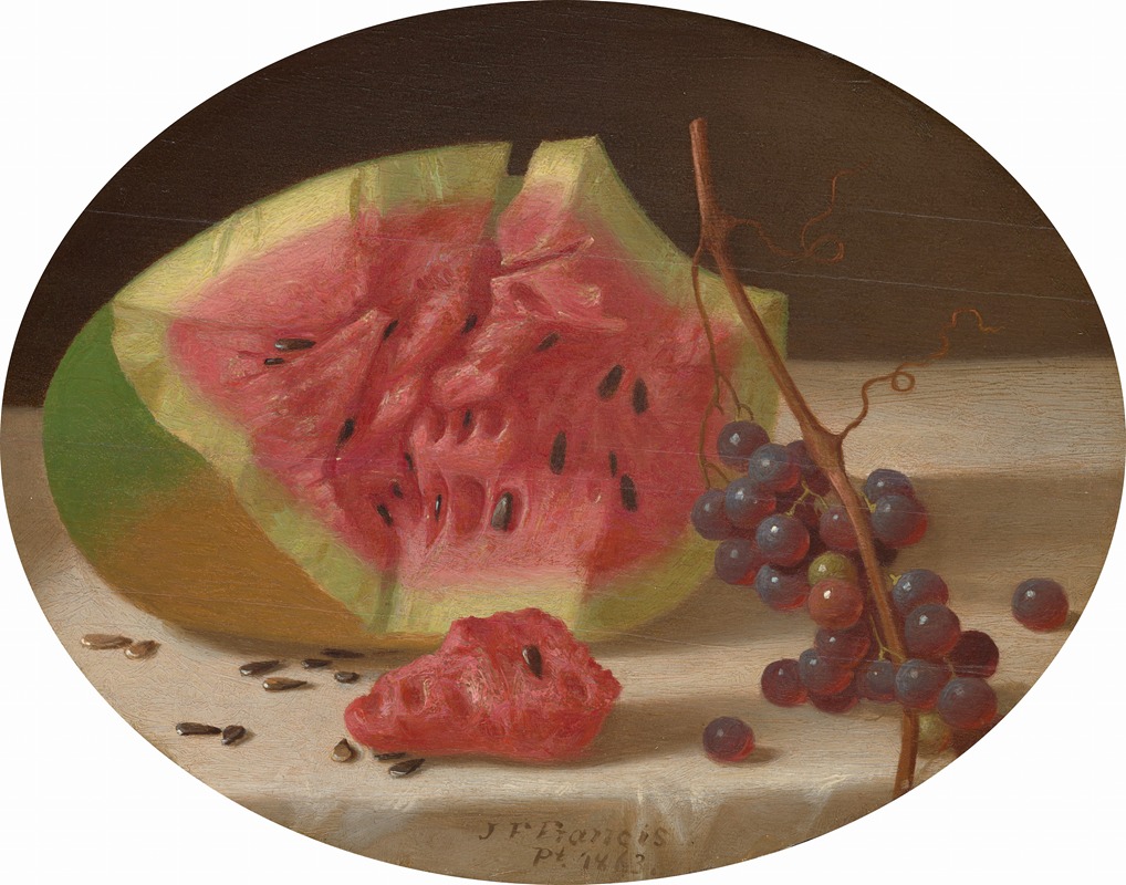 John F. Francis - Watermelon and Grapes