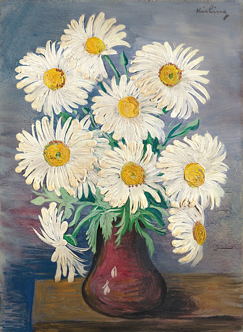 Moïse Kisling - Bouquet de marguerites