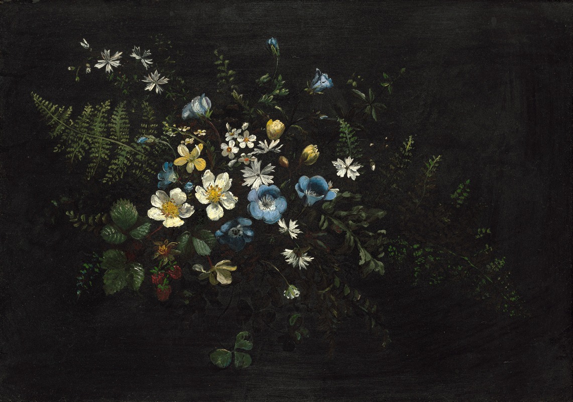 Titian Ramsay Peale - Spray of Flowers and Ferns