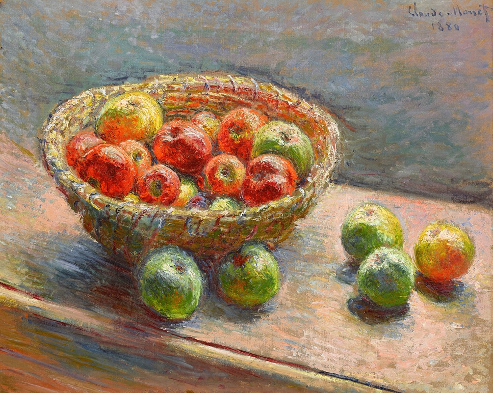 Claude Monet - Le panier de pommes