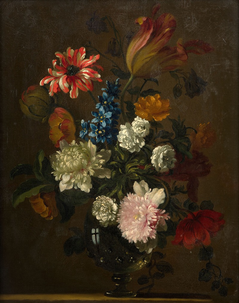 Jean-Baptiste Blain De Fontenay - Vase of flowers