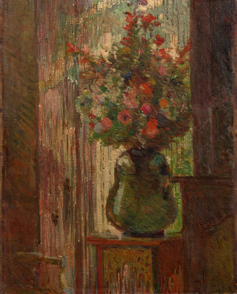 Marie Bracquemond - Bouquet of flowers by the window