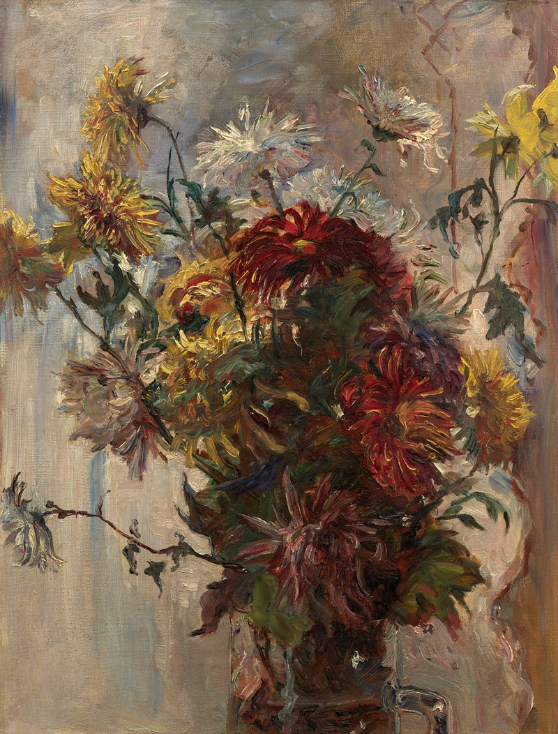 Marie Bracquemond - Bouquet of flowers in a glass bowl