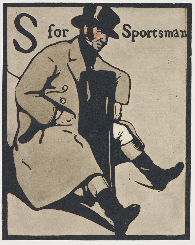 William Nicholson - S is for Sportsman. From; an Alphabet