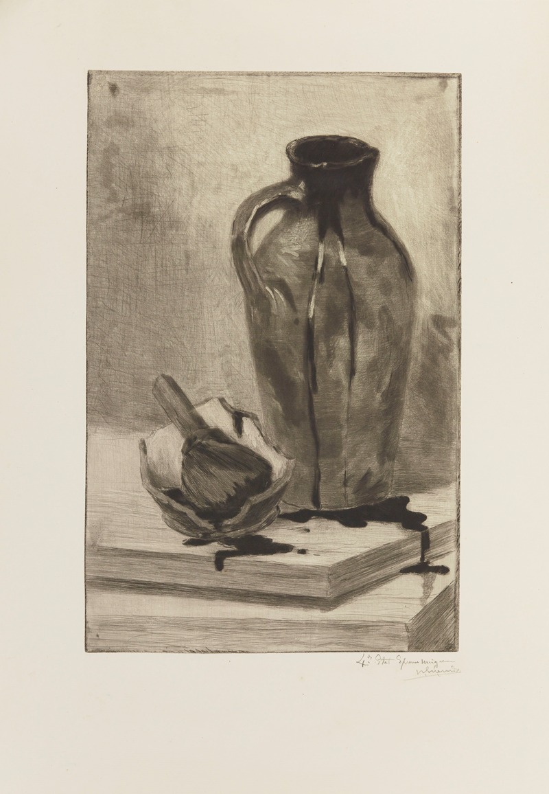 Henri-Charles Guérard - Le pot au noir