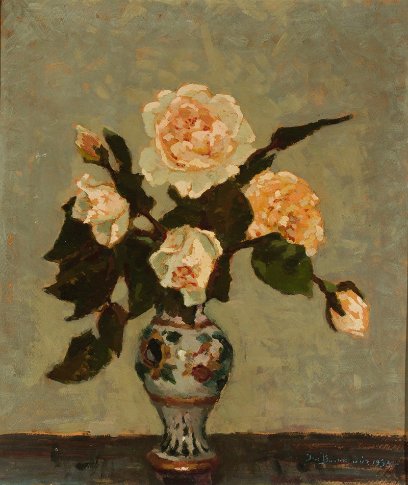 Jan Bohuszewicz - Flesh-coloured roses and bud