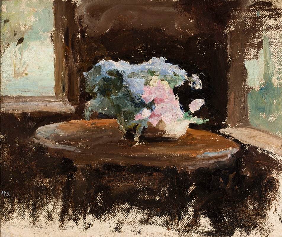 Jan Ciągliński - Bouquet of forget-me-nots