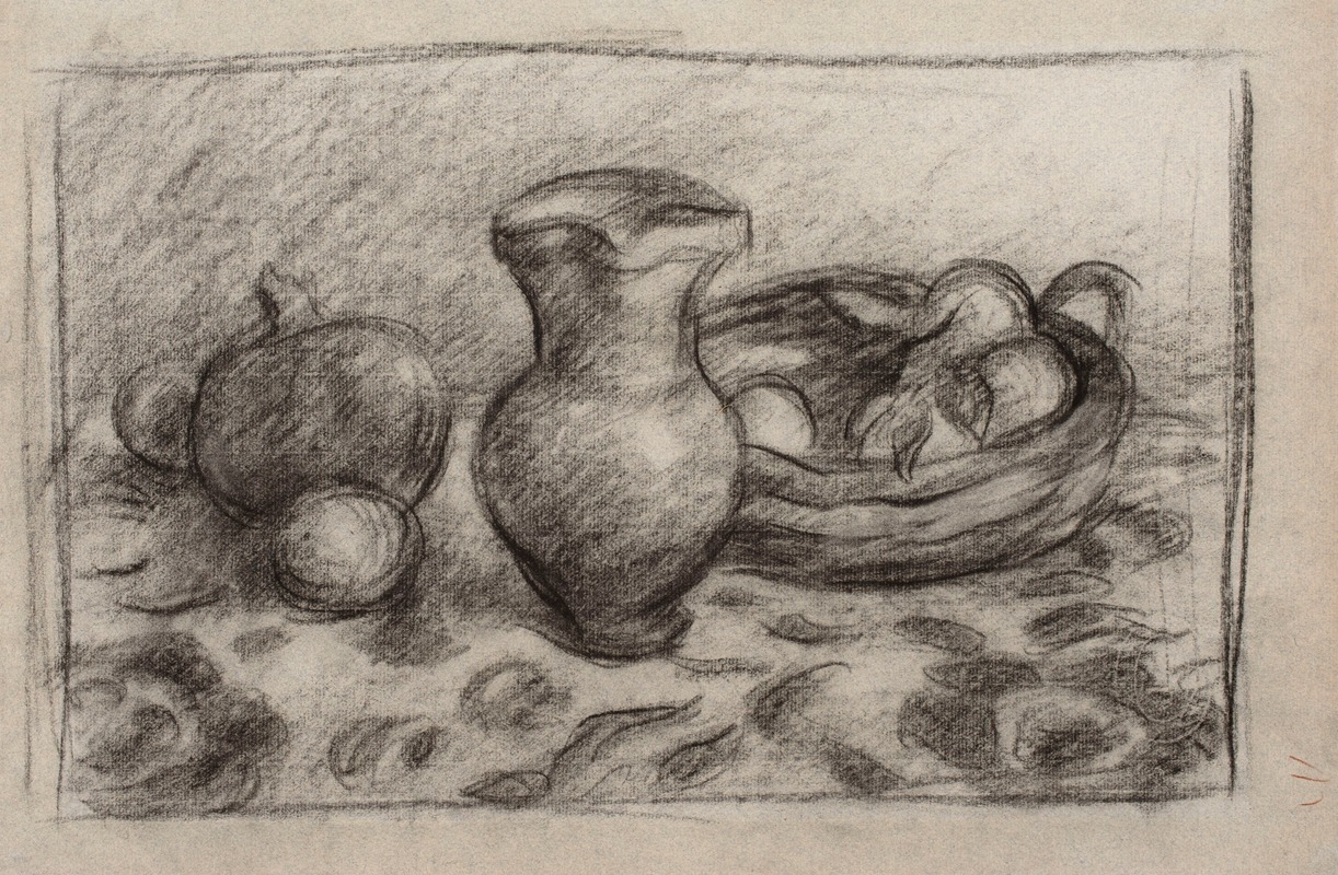 Józef Pankiewicz - Still life with a jar and fruit