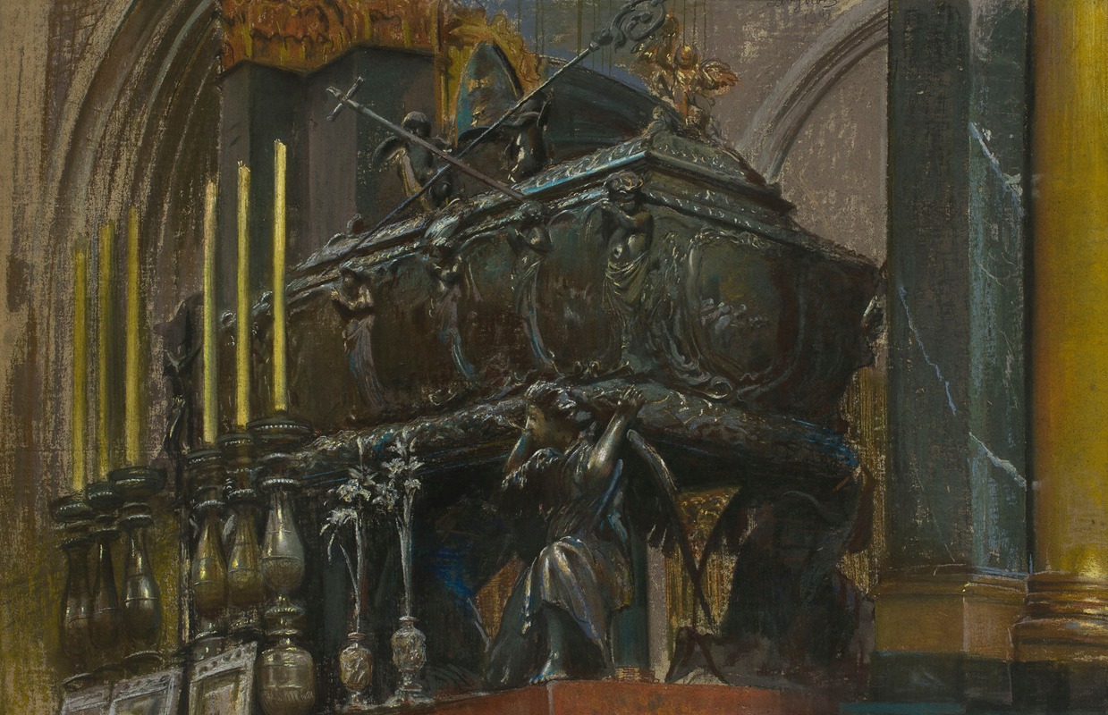 Leon Wyczółkowski - Coffin of St. Stanislaus