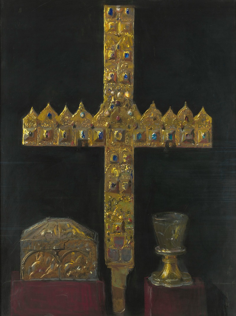 Leon Wyczółkowski - Cross of prince’s diamonds, so-called ‘Saracen-Sicilian box’ and so-called ‘rummer of St. Jadwiga of Silesia’