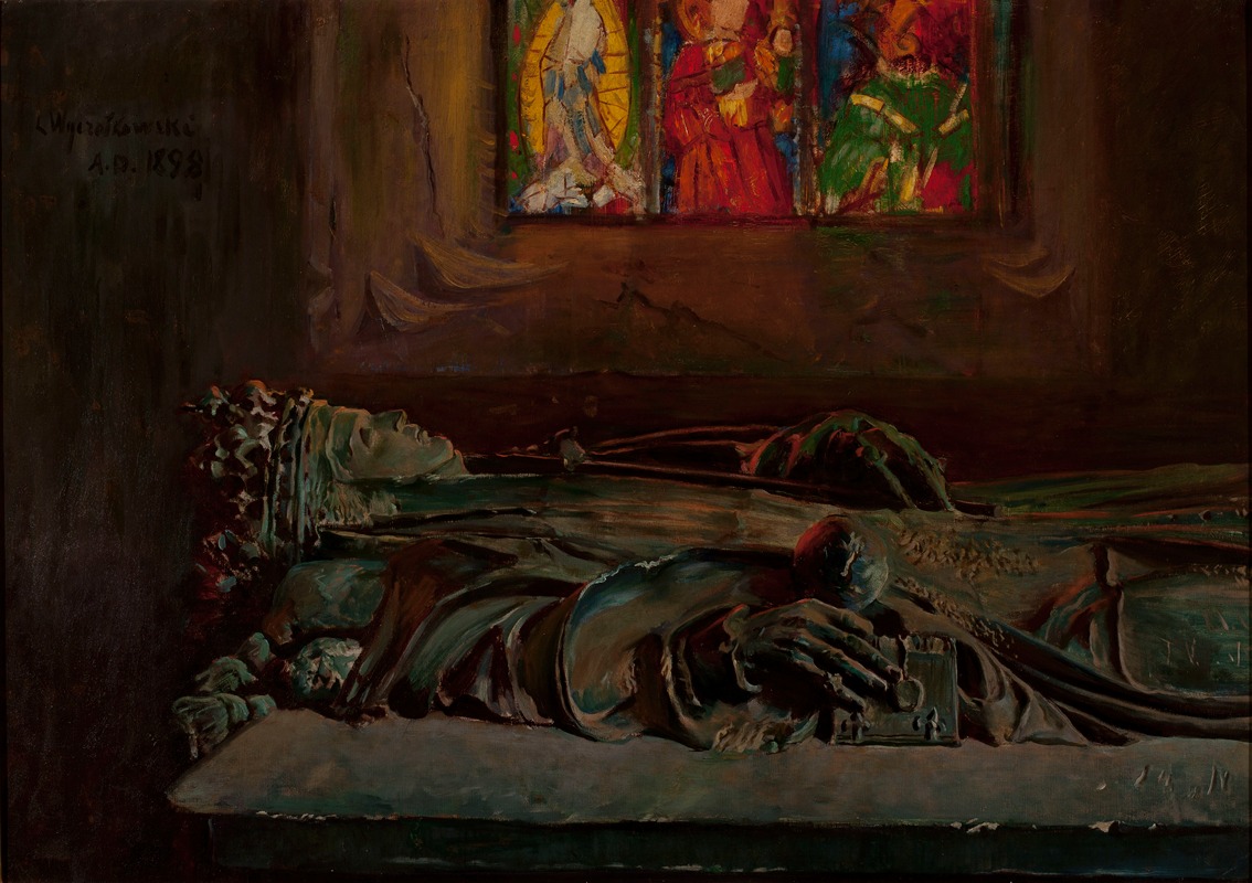 Leon Wyczółkowski - Sarcophagus of Queen Jadwiga