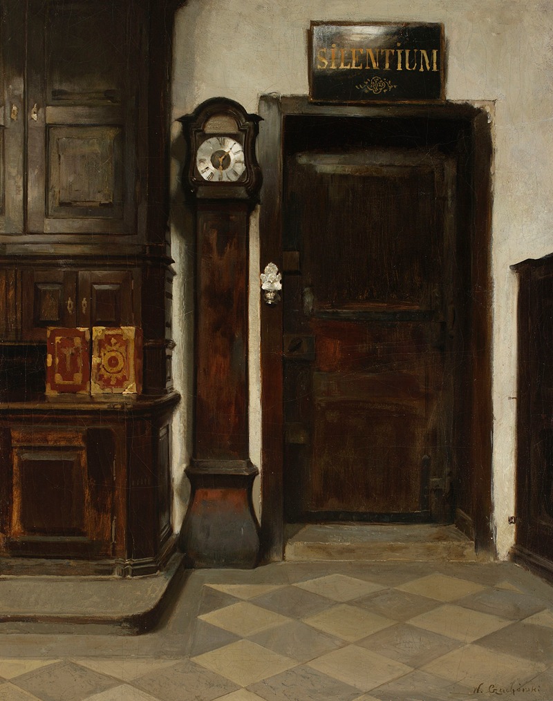 Władysław Czachórski - In the sacristy – Silentium