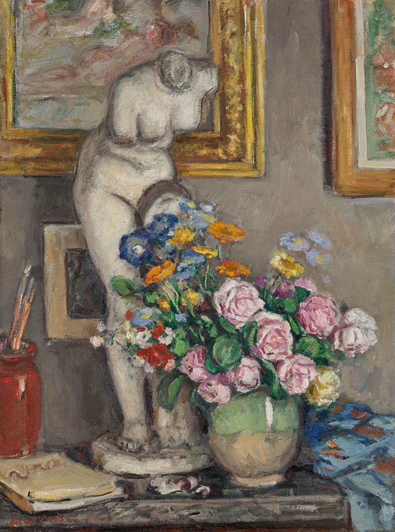 Albert André - Nature morte et statue
