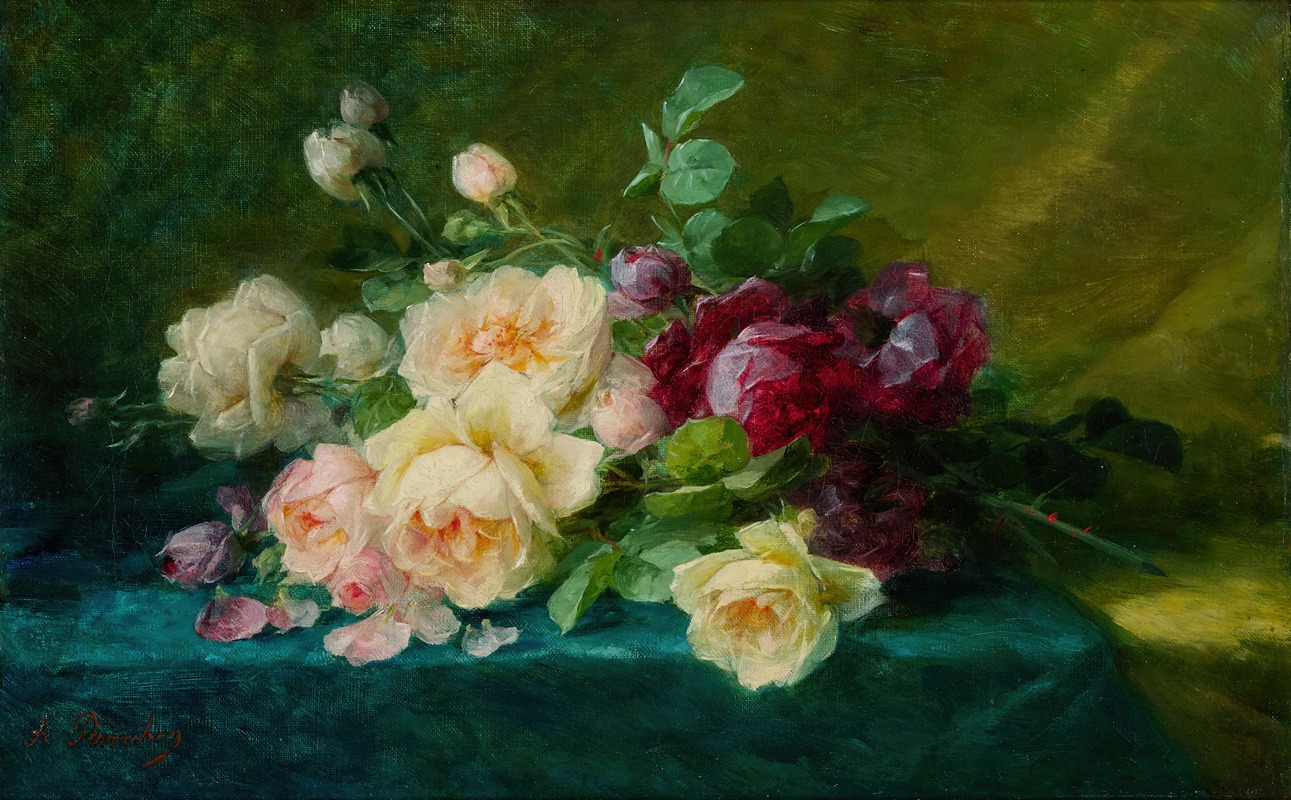 André Perrachon - Still Life with Roses