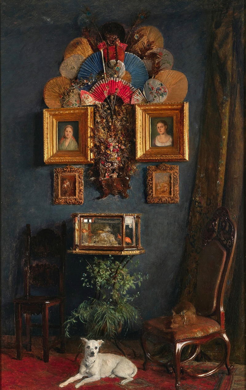 Franz Rumpler - Interior with Aquarium