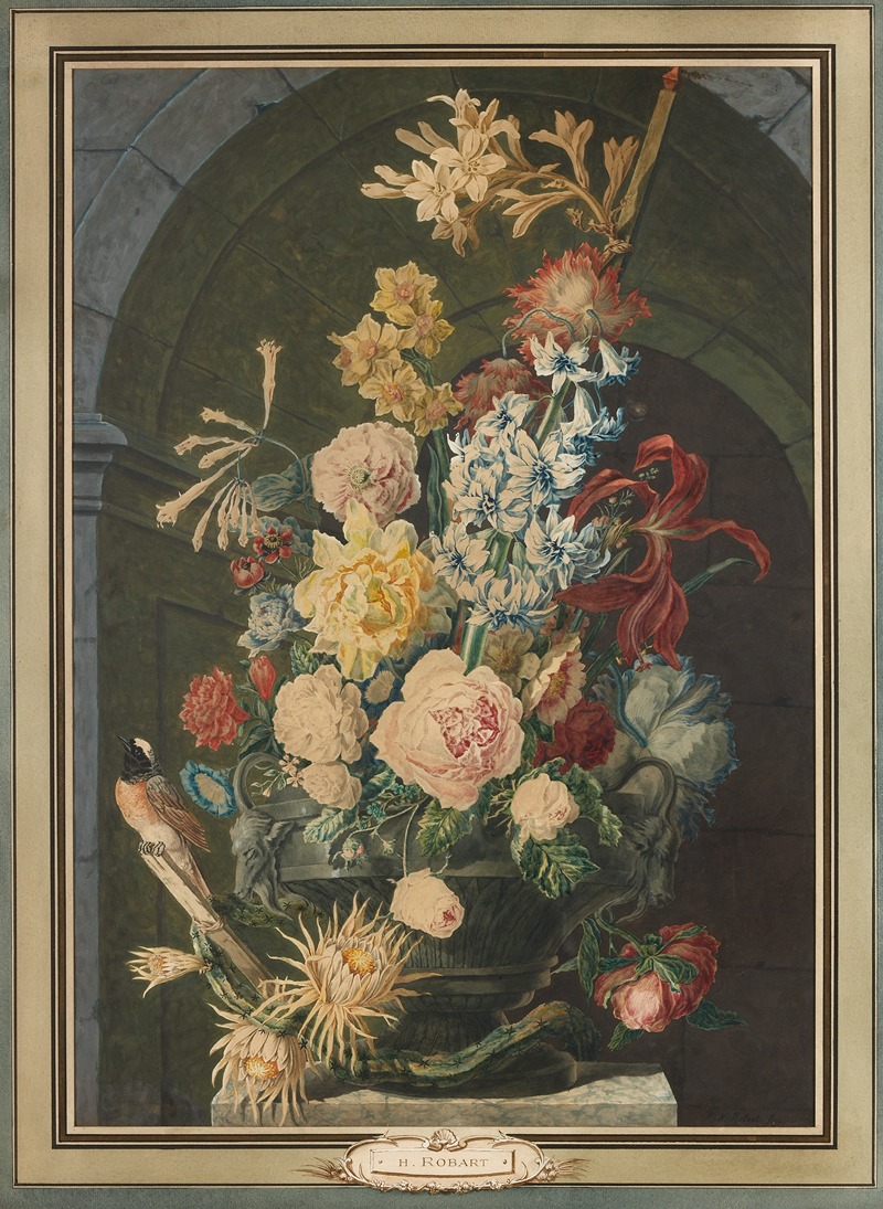 Hubert Robert - Bloemstuk