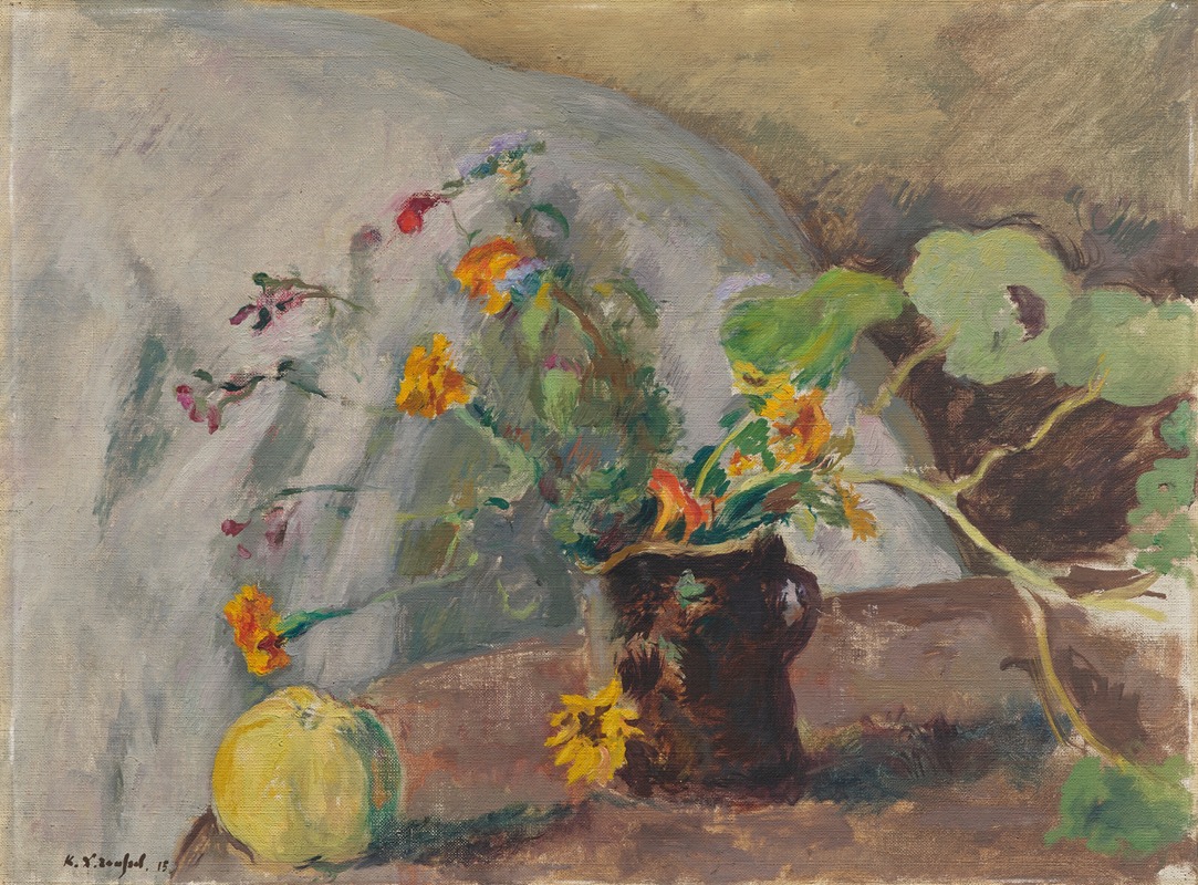 Ker-Xavier Roussel - Pomme et bouquet de fleurs