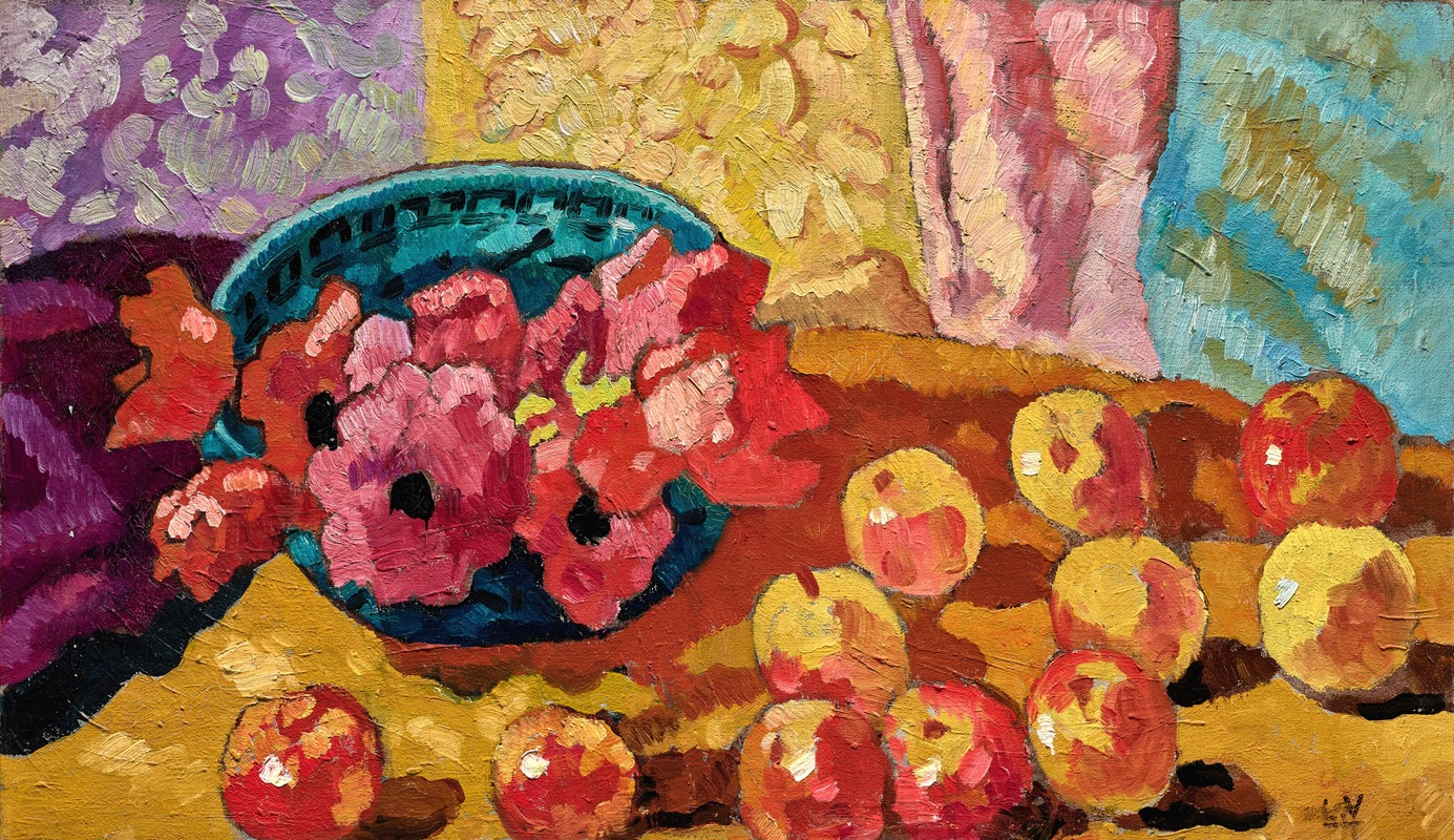 Louis Valtat - Anémones et pommes