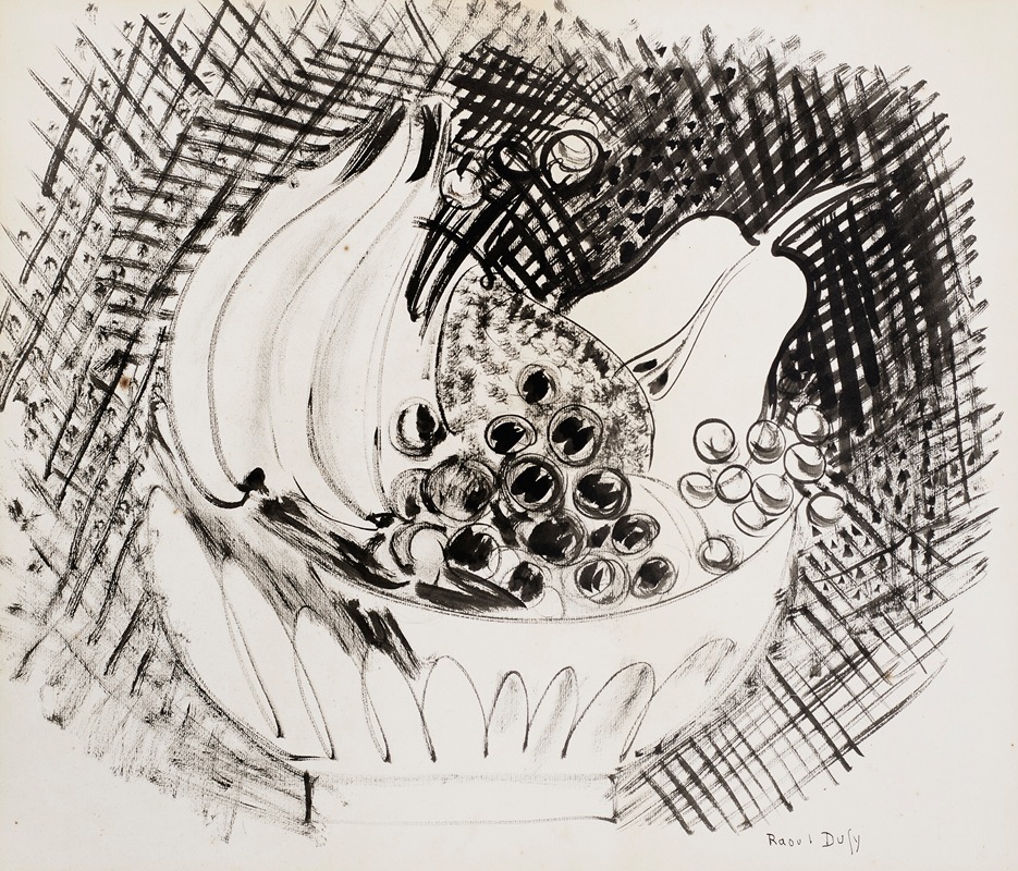 Raoul Dufy - Compotier de poires