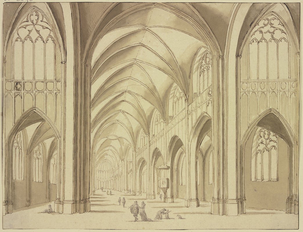 Abraham Rademaker - St. Marienkirche zu Utrecht von Innen