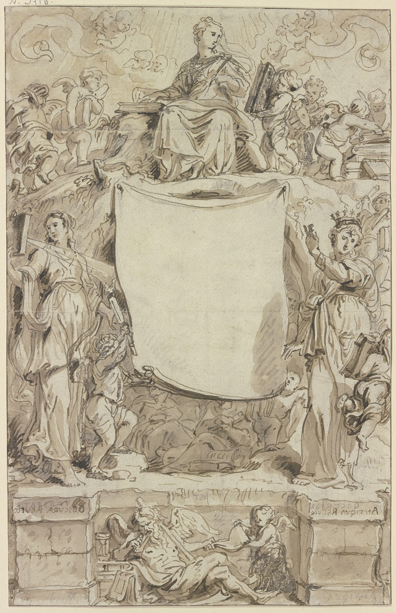 Abraham van Diepenbeeck - Allegorical title page