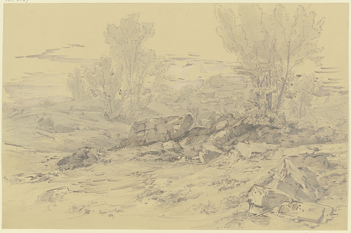 Albert Emil Kirchner - Rocky landscape near Eppan