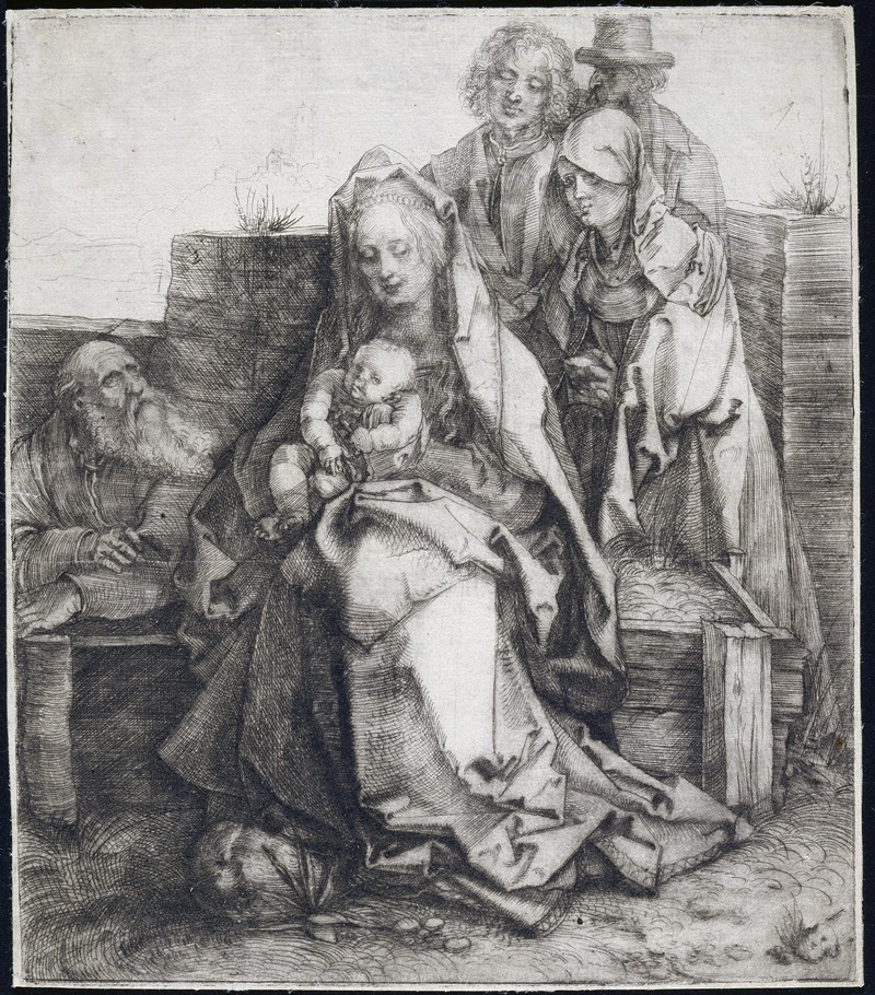 Albrecht Dürer - Holy Family with Saint John, The Magdalen, and Nicodemus