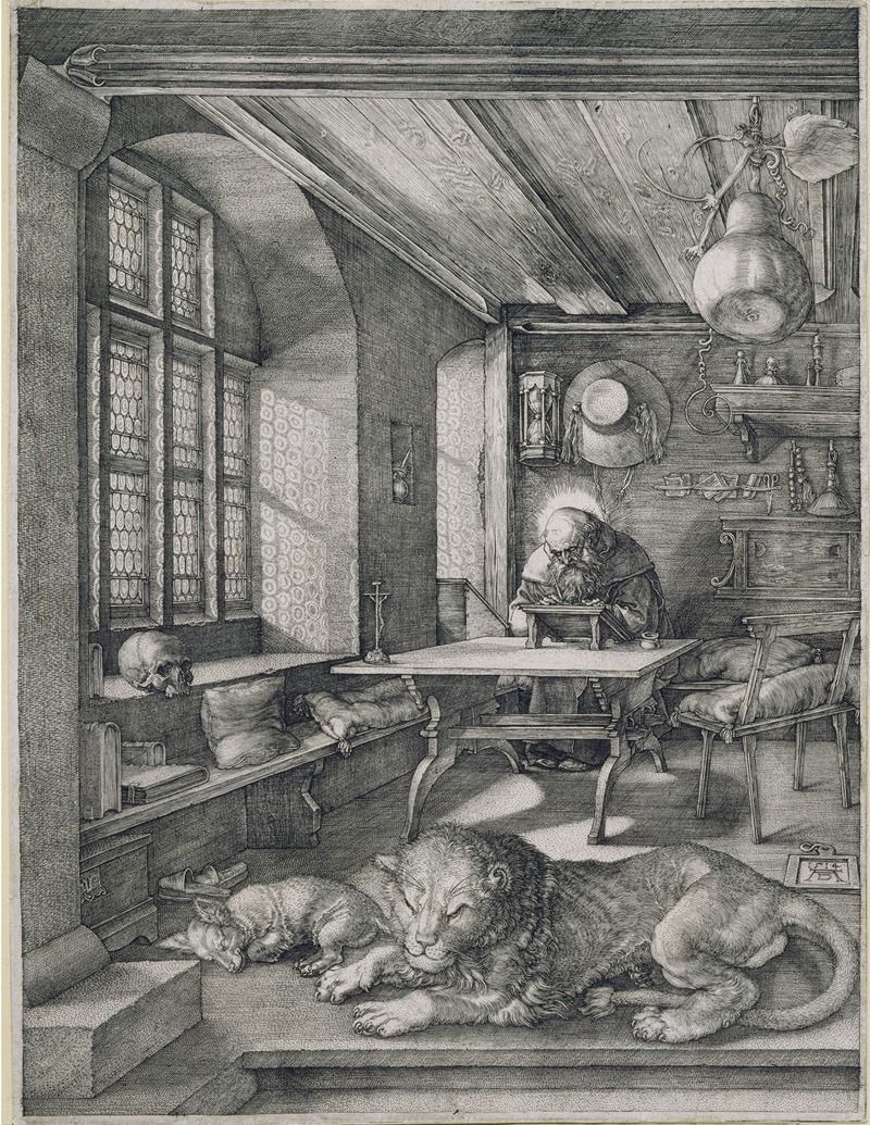 Albrecht Dürer - Saint Jerome in his Study