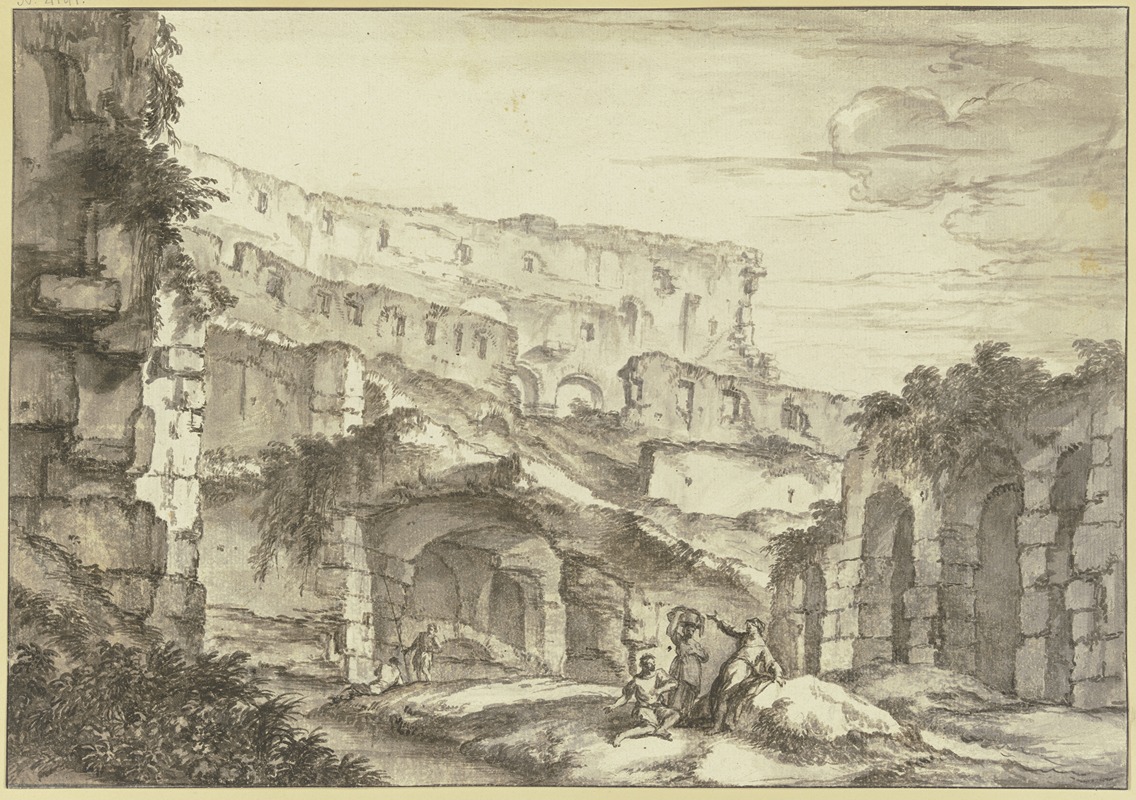 Andrea Locatelli - Ruinen eines römischen Theaters