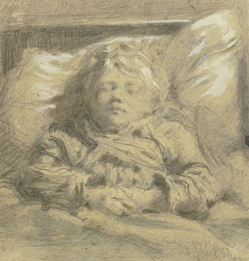 Angilbert Göbel - Sleeping child