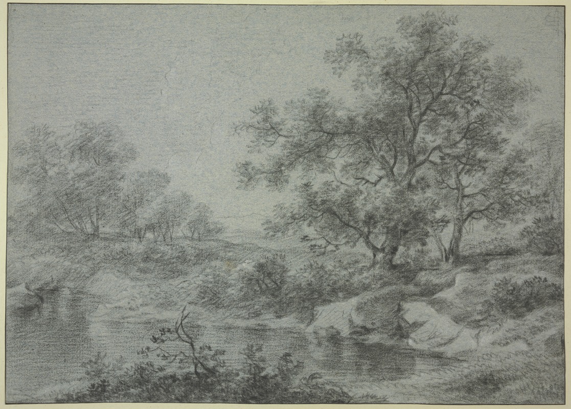 Antonie Waterloo - Tree section by the water