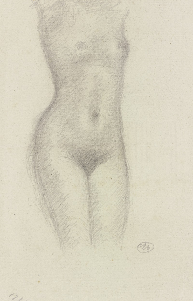 Aristide Maillol - Female nude (torso) from the front, ca. 1935