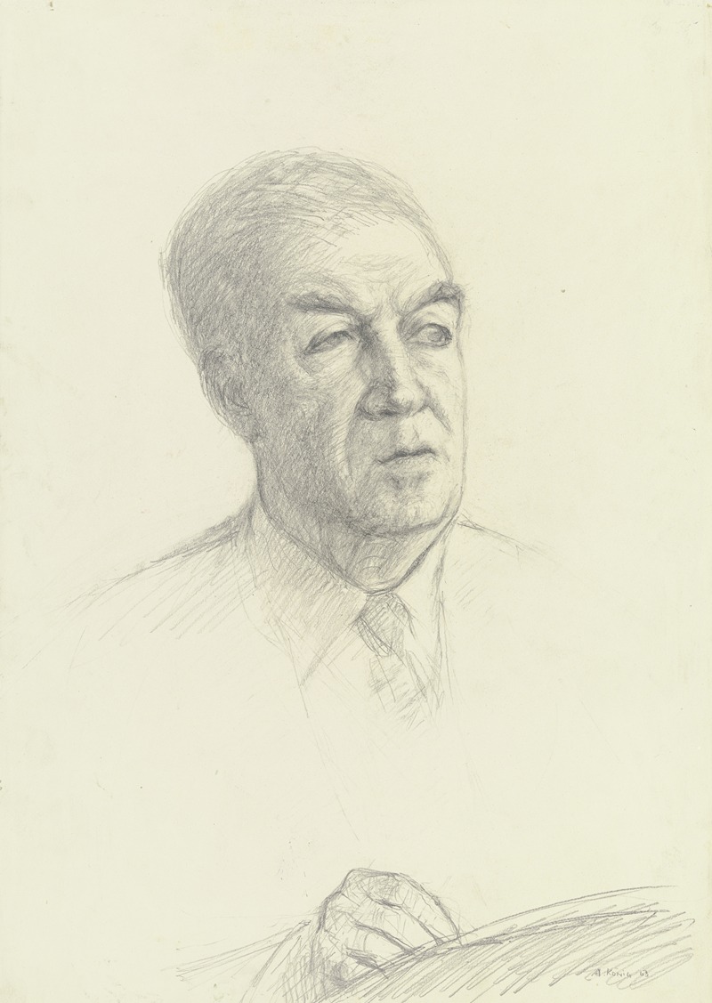 Arno König - Portrait of Benno Reifenberg I