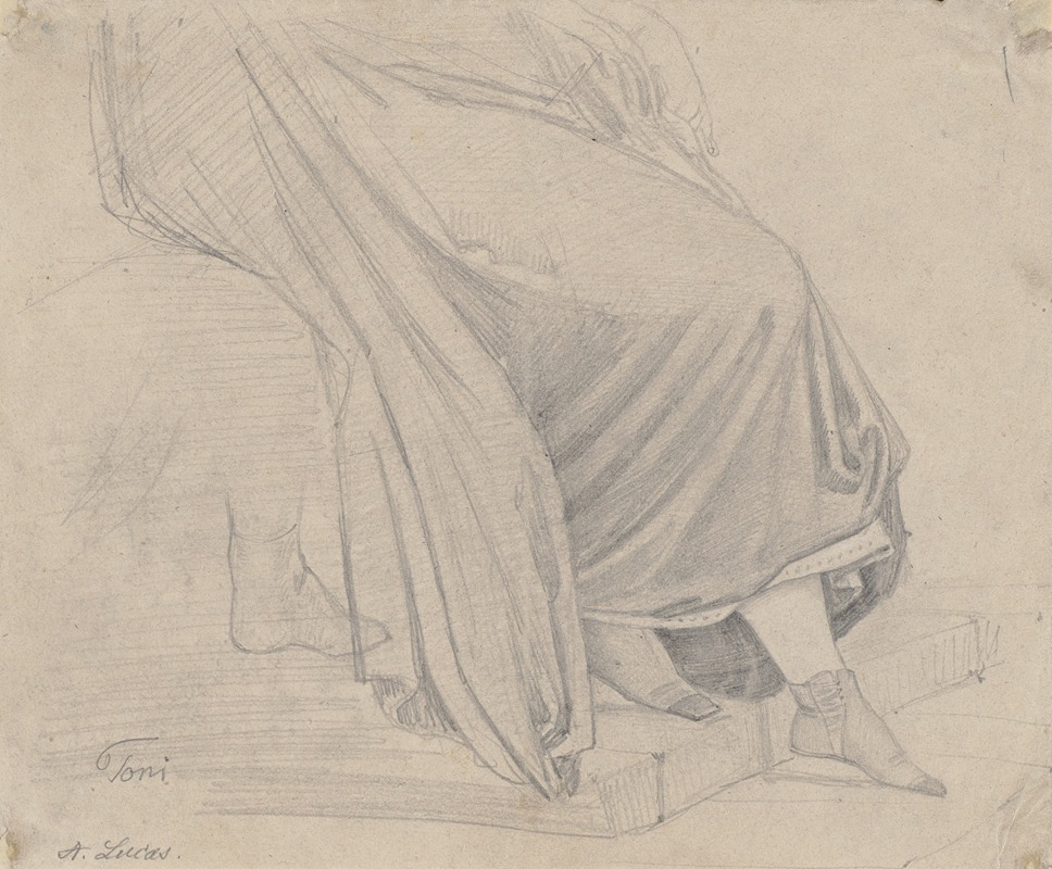 August Lucas - Study of garments