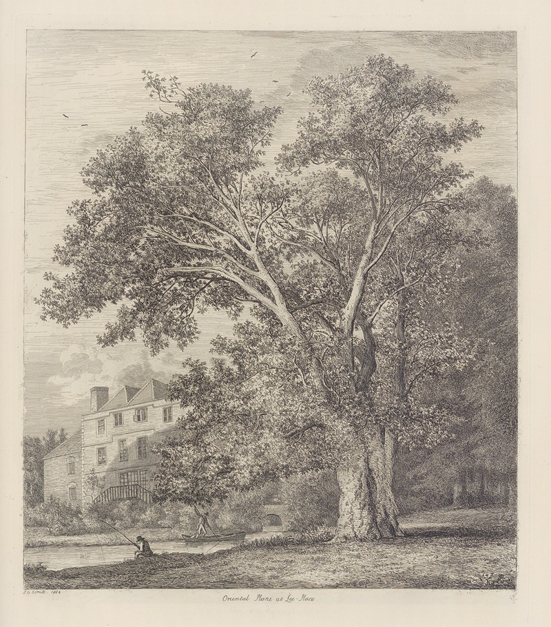 Jacob George Strutt - The Plane Tree At Lee Court