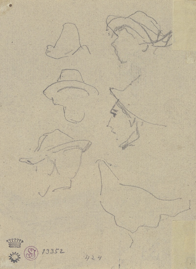 August von Pettenkofen - Study of a head