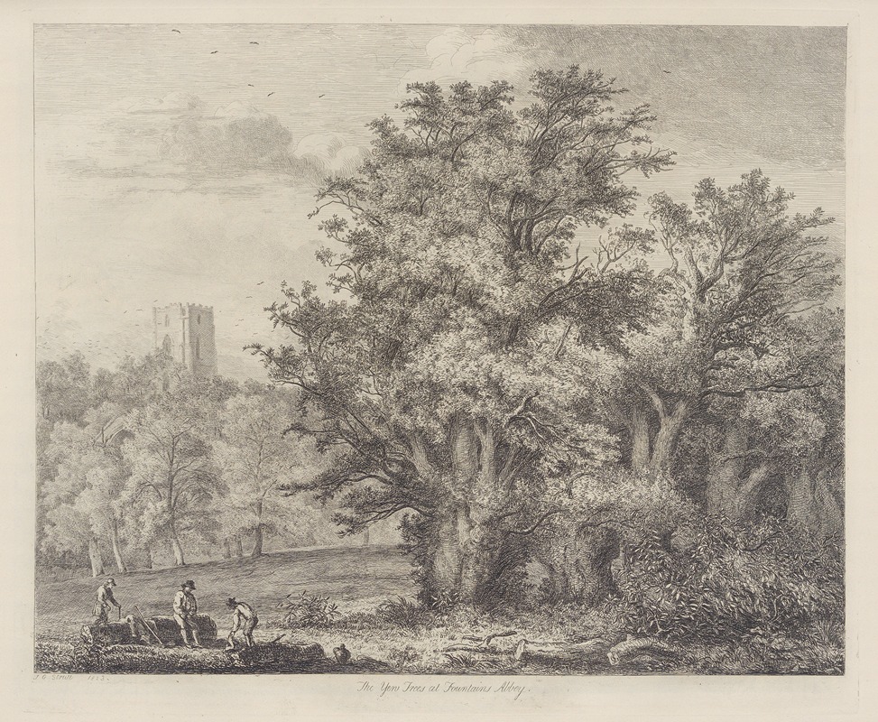 Jacob George Strutt - The Yew Trees at Fountains’ Abbey
