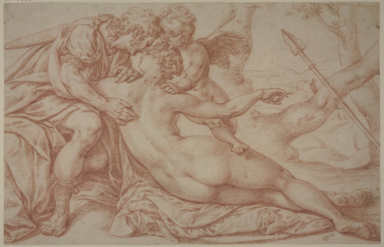 Bartholomaeus Spranger - Venus, Cupid and Adonis