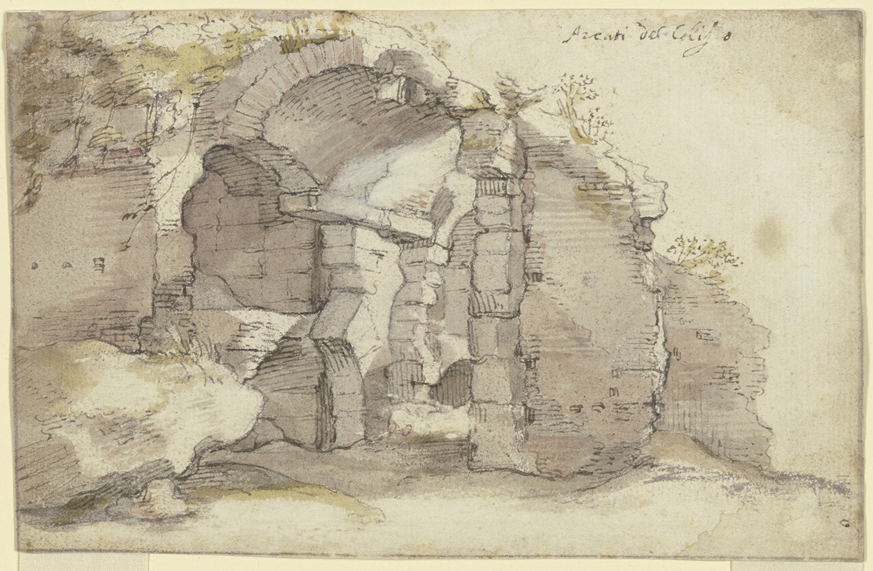 Bartholomeus Breenbergh - Ruine eines antiken tonnengewölbten Baus