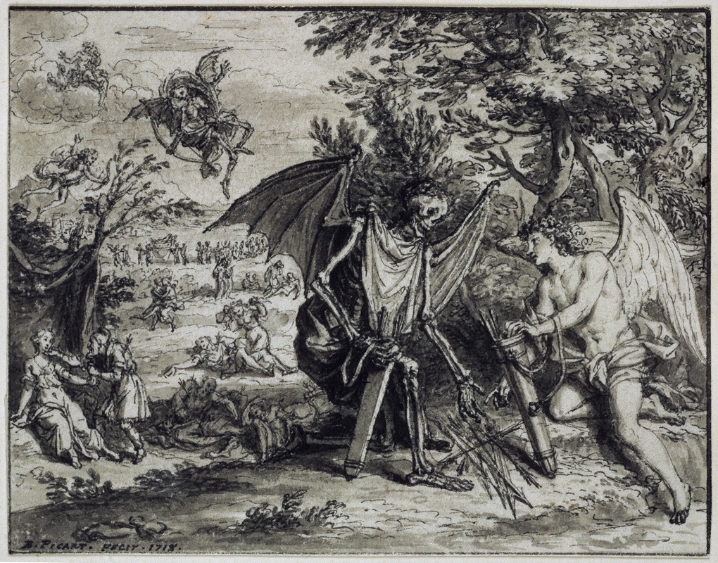 Bernard Picart - Cupid and Death