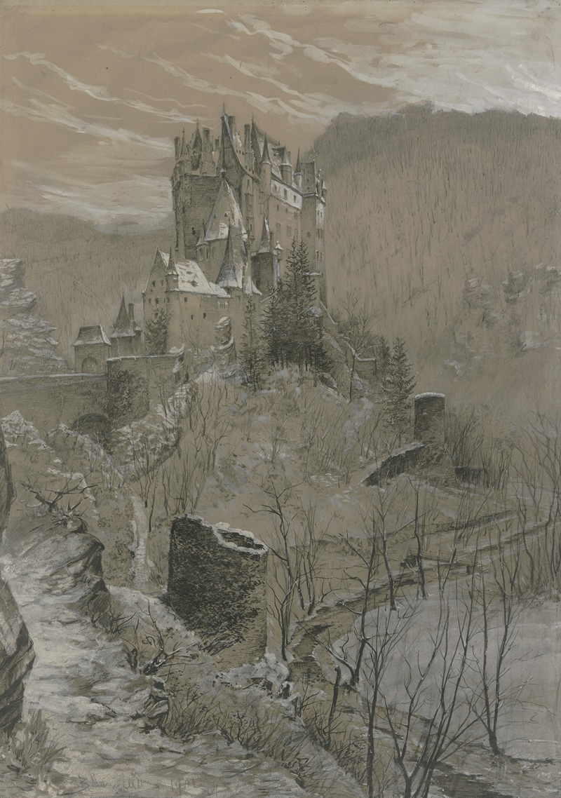 Bernhard Mannfeld - Eltz castle in the winter