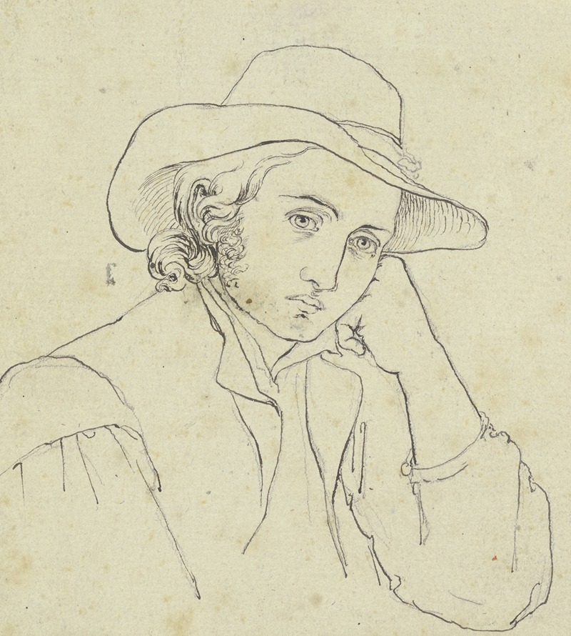 Carl Barth - Young man with floppy hat