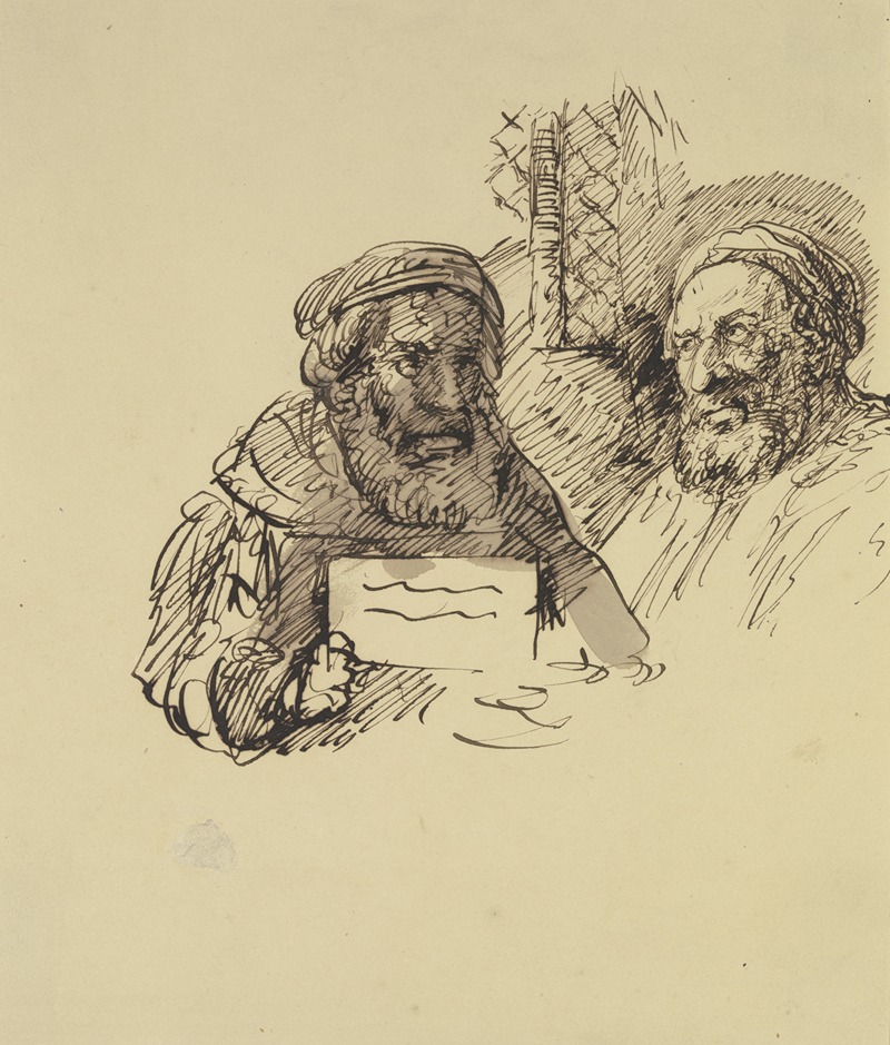 Carl Friedrich von Rumohr - Zwei alte Herren im Gespräch über ein Schriftstück