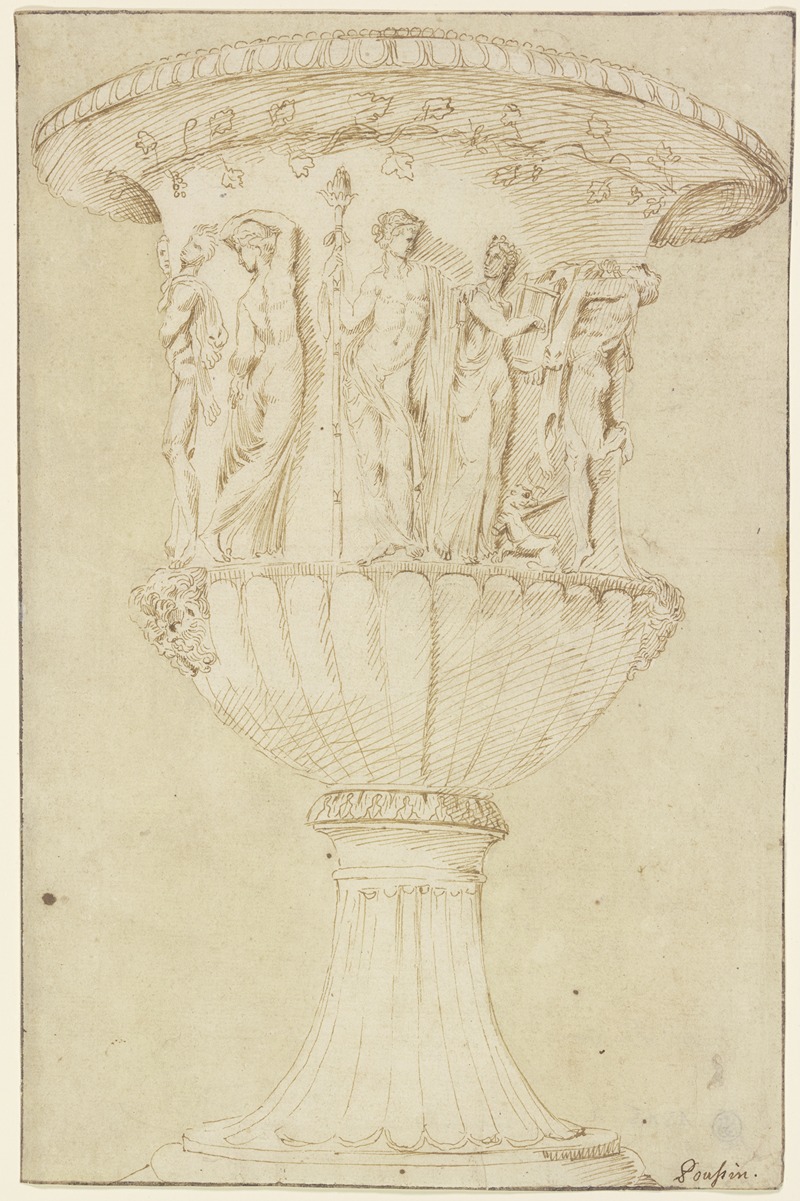 Charles Errard - Kylix mit dionysischer Prozession (Vase Borghese)