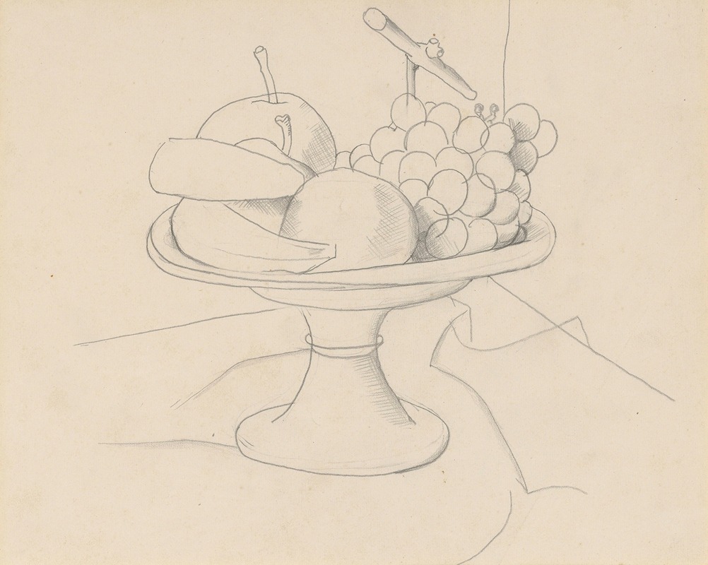 Christopher Wood - A platter of fruit