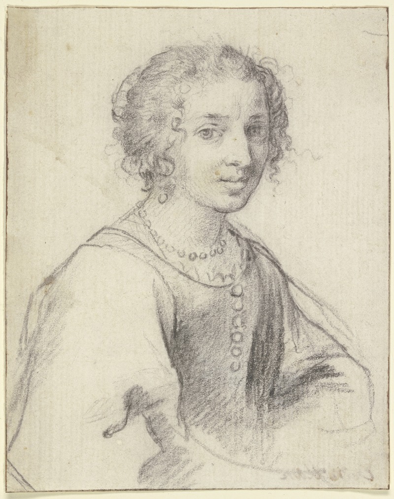 Claude Mellan - Porträt der Maddalena Corvina