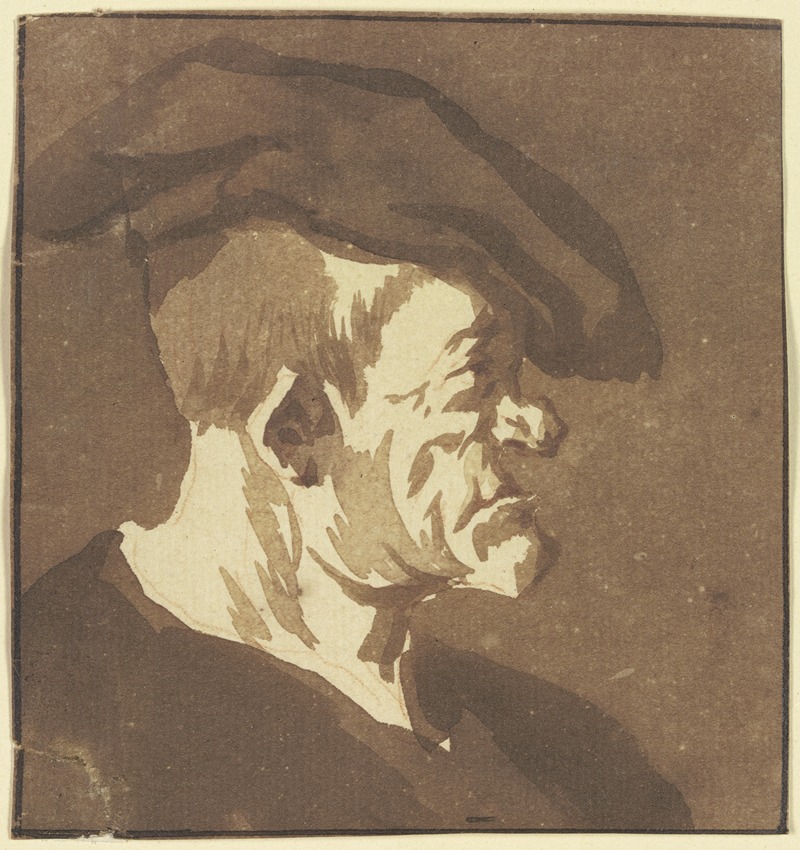 Cornelis Dusart - Hideous head 2