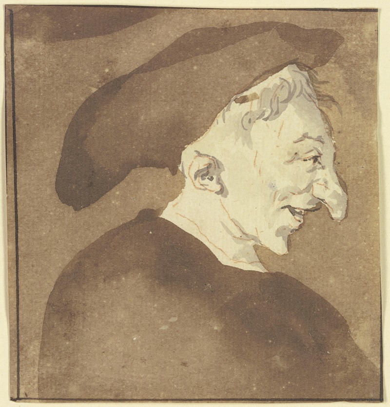 Cornelis Dusart - Hideous head