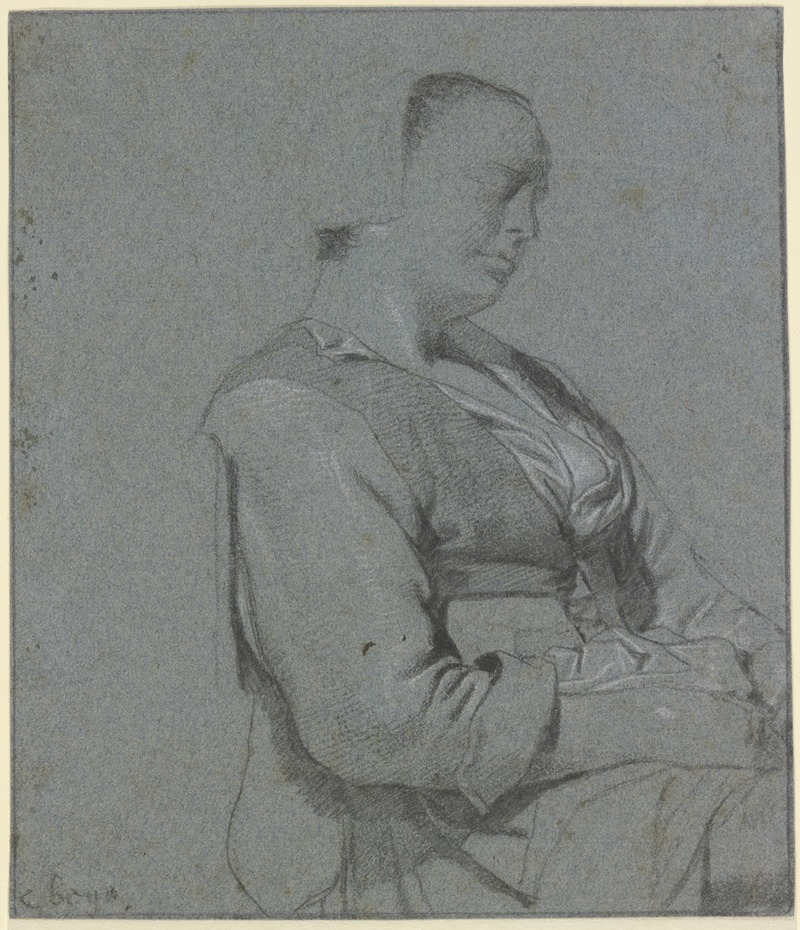 Cornelis Pietersz. Bega - Schlafende Frau nach rechts